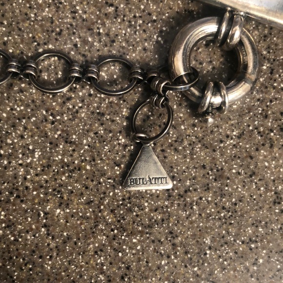 Bulatti necklace. Silver mesh with pendant. - Picture 5 of 7